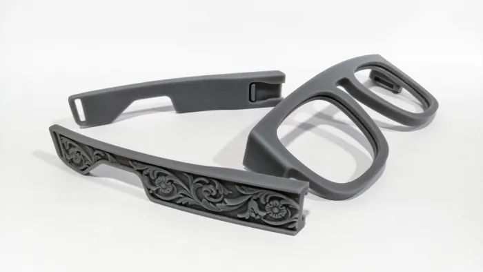 Dizájn szemüveg részletgazdag prototípus 3D nyomtatás SLA technológia