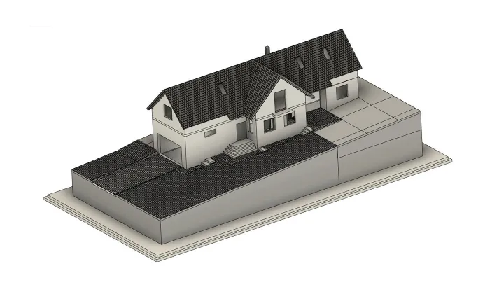 Építészeti makett tervezése és 3D nyomtatása FDM